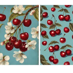 Junk journal Cherry pages